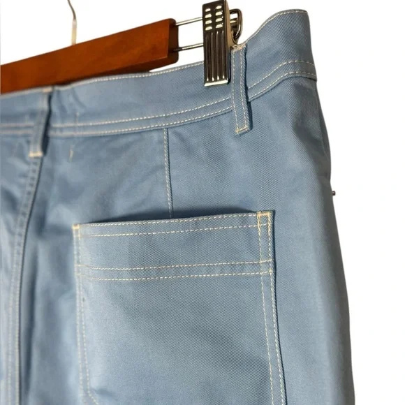 BDG Urban Outfitters Flared Leg Cargo Pants Women's 6 Blue Stretch Ankle Grunge - Picture 8 of 16